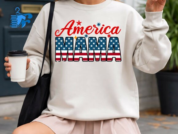 America Mama SVG: A Patriotic Graphic Asset for T-Shirt Designs
