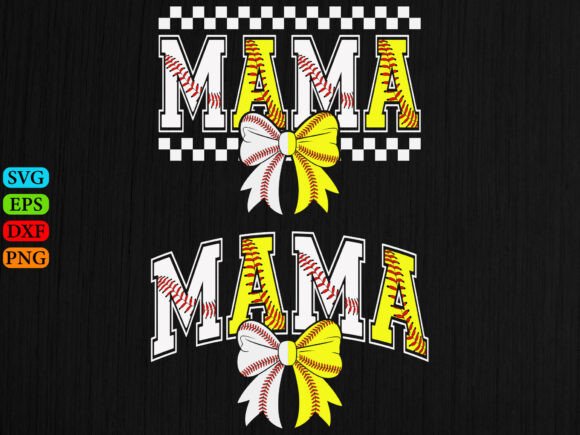 Baseball Softball Mama SVG: A Versatile Graphic for T-Shirt Designs