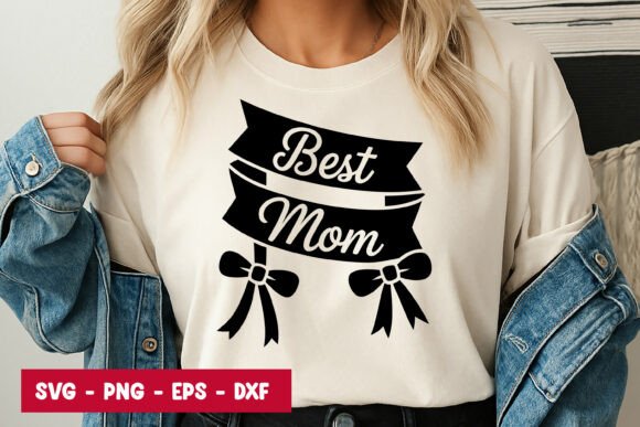 Best Mom Ribbon Typography SVG PNG: A Versatile Graphic Design Asset for Branding