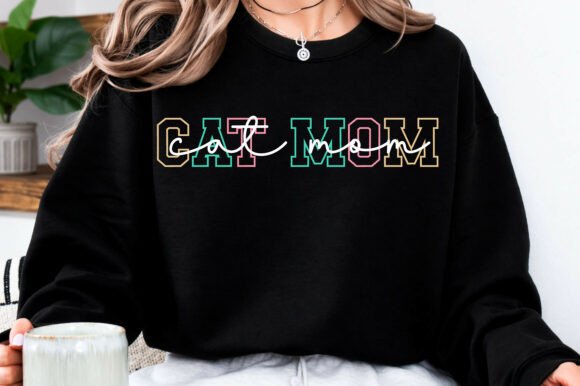 Cat Mom Shirt Gift SVG: A Versatile Graphic Design Asset for T-Shirt Projects