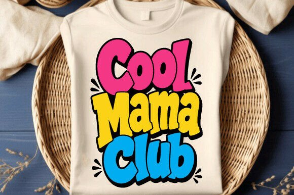 Cool Mama Club SVG PNG Mom Design: A Versatile Graphic for T-Shirt and Merchandise Creators