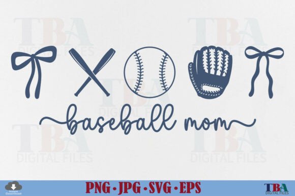 Coquette Baseball Mom Bow Game Day SVG: A Versatile Graphic for T-Shirt Designs