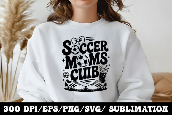 Cute Game Day Soccer Mom Graphic for T-Shirt Designs and Branding
