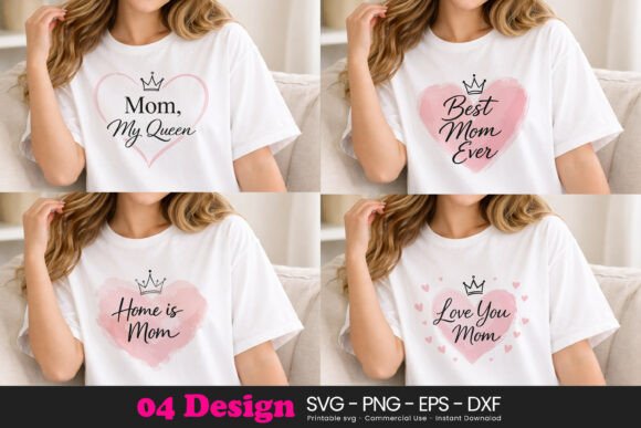 Cute Mom Heart Quotes SVG PNG: A Versatile Graphic Design Asset for Modern Branding
