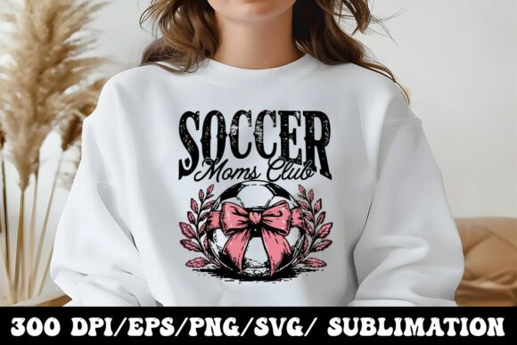 Cute Soccer Moms Club Graphic: A Versatile Design Asset for Local Business Branding