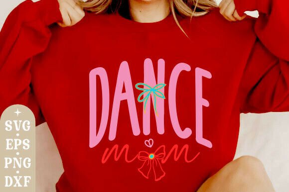 Dance Mom Coquette Bow SVG for T-Shirt Designs and Graphics