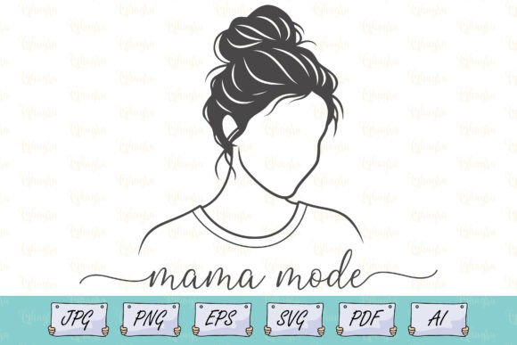 Mama Mode Mom Life Shirt Design SVG: A Versatile Graphic for Creative Projects