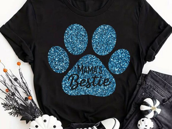Mama’s Bestie Paw Print SVG: A Versatile Graphic for T-Shirt Designs