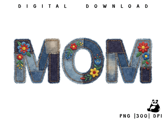 Mom Mother Patchwork PNG: A Versatile Graphic Asset for Local Business Branding
