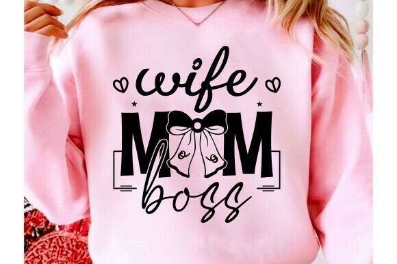Mom Wife Boss SVG: A Versatile Graphic Design Asset for T-Shirt Designs and More