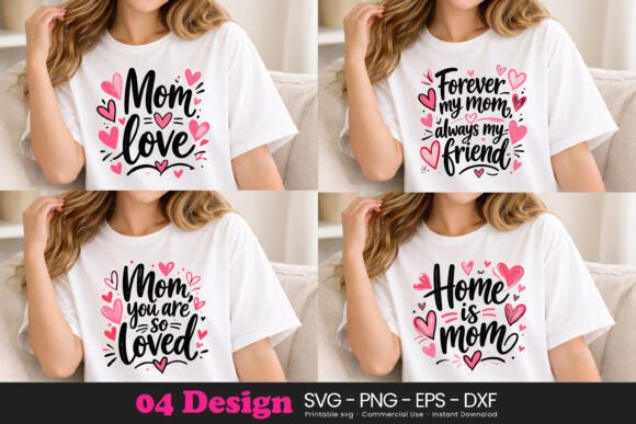 Mother’s Day Typography Design Mom – A Powerful Graphics Asset for Content Creators