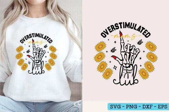 Overstimulated Moms Club Svg, Trendy Mom: A Must-Have Graphic for T-Shirt Designs