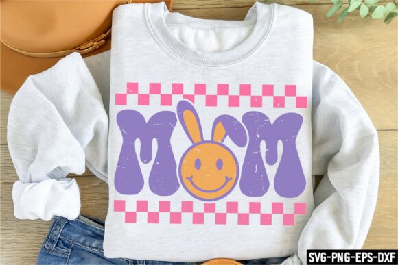 Retro Mom, Easter Day SVG: A Nostalgic Touch for Spring Embroidery Projects