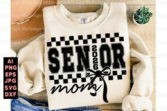 Senior Mom 2026 PNG, Graduation SVG: A Versatile Graphic Design Asset for Local Businesses