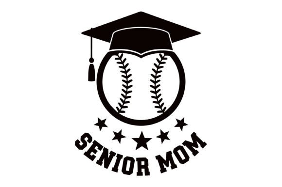 Senior Mom Baseball Graduation SVG: A Versatile Graphic for T-Shirt Designs and Branding