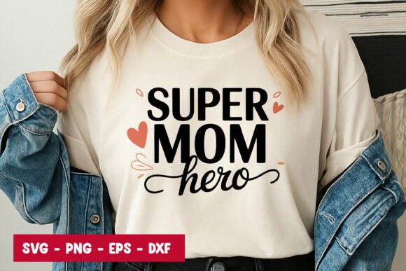 Super Mom Hero Typography SVG PNG – A Powerful Graphic Design Asset for Modern Branding